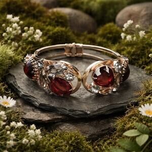 Vintage Gold Juliana Rhinestone Clamper Bracelet